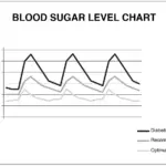 grafiek glucoselevel fasting
