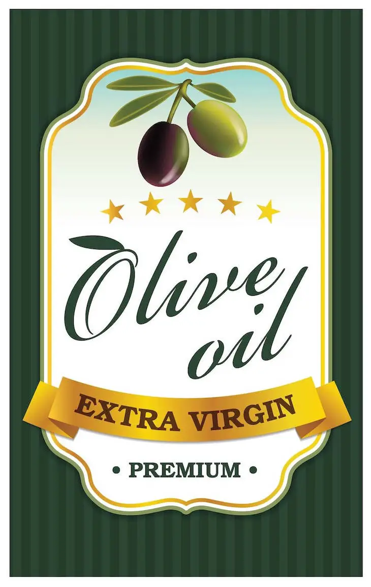 olijfolie label